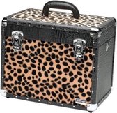 BLACK CROCO & LEOPARD BEAUTY CASE 36X23X29CM SIBEL