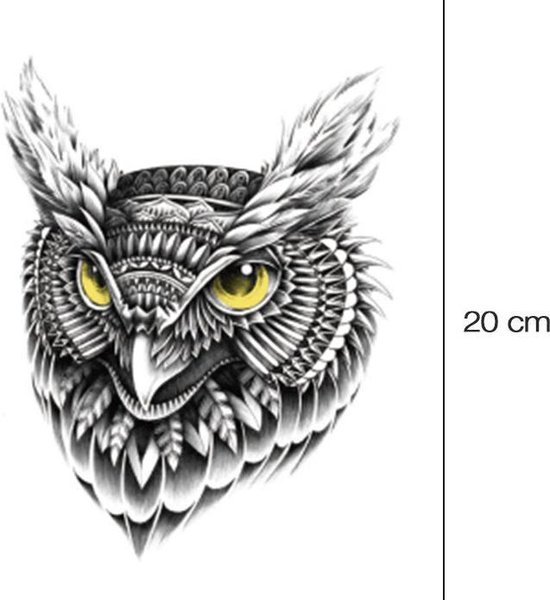 Grafische Uil Neptattoo