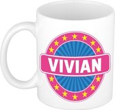 Vivian naam koffie mok / beker 300 ml  - namen mokken