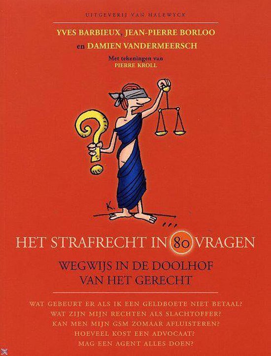 Cover van het boek 'Het strafrecht in 80 vragen' van Jean-Pierre Borloo en Damien Vandermeersch