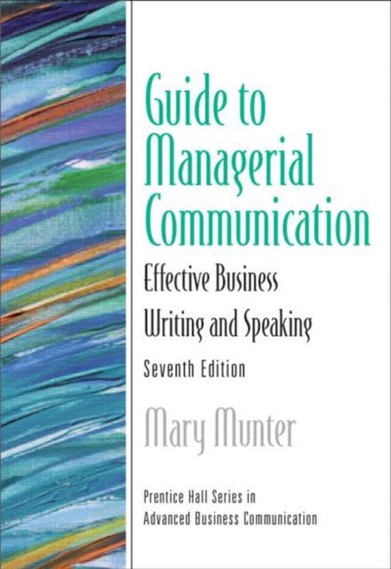 Guide To Managerial Communication - cover