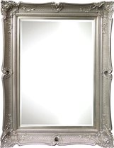 Grote Barok Spiegel Glenn Buitenmaat 119x150cm Zilver