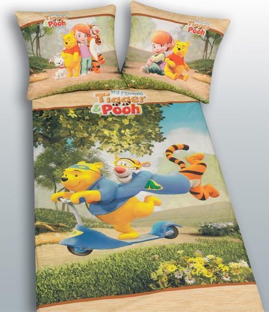 Disney Winnie de Pooh Dekbedovertrek - Eenpersoons - cm - Multi |