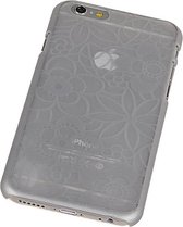 Apple iPhone 6 / 6S Hardcase Lotus Zilver - Back Cover Case Bumper Hoesje