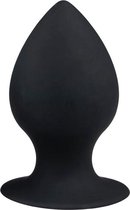 Zwarte grote puntige buttplug