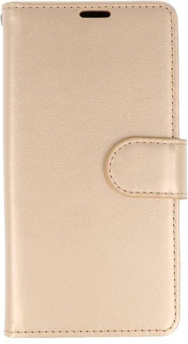 Wallet Cases Hoesje Geschikt voor Xperia XZ2 Goud