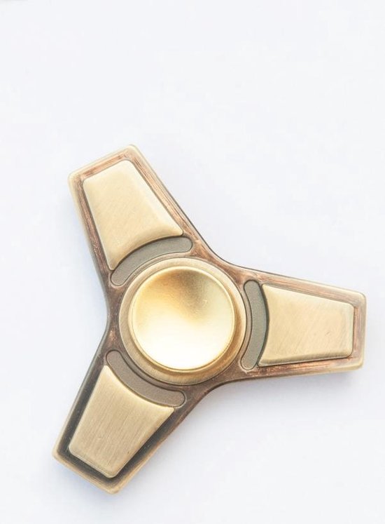 Bol Com Fidget Spinner Hand Spinner Metalen Gouden Fidget Spinner Met Keramische Lager