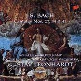 Bach: Cantatas no 27, 34 & 41 / Leonhardt, Schafer, et al