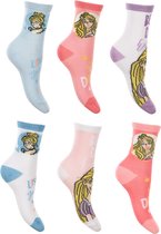 6 paar sokken Disney Princess maat 27-30