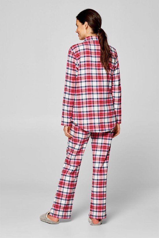 Flanellen pyjama met ruitpatroon Esprit | bol.com