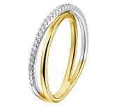 The Jewelry Collection Ring Diamant 0.12ct H Si - Bicolor Goud