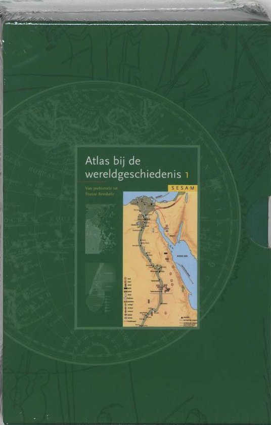 Cover van het boek 'Sesam Atlas bij de Wereldgeschiedenis deel 1 en 2 in cassette / druk 1'