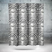 Roomture - douchegordijn - Zebra - 240 x 200 - extra breed