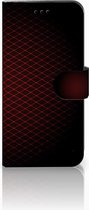 Uniek Design Hoesje Geruit Rood Huawei P10 Lite