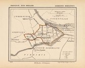 Historische kaart, plattegrond van gemeente Hekelingen in Zuid Holland uit 1867 door Kuyper van Kaartcadeau.com