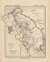 Historische kaart, plattegrond van gemeente Haren in Groningen uit 1867 door Kuyper van Kaartcadeau.com