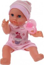 Johntoy Baby Rose Drink- En Plaspop Cupcake 25cm