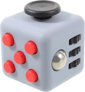 Fidget Cube - Friemelkubus Grijs/Zwart/Rood