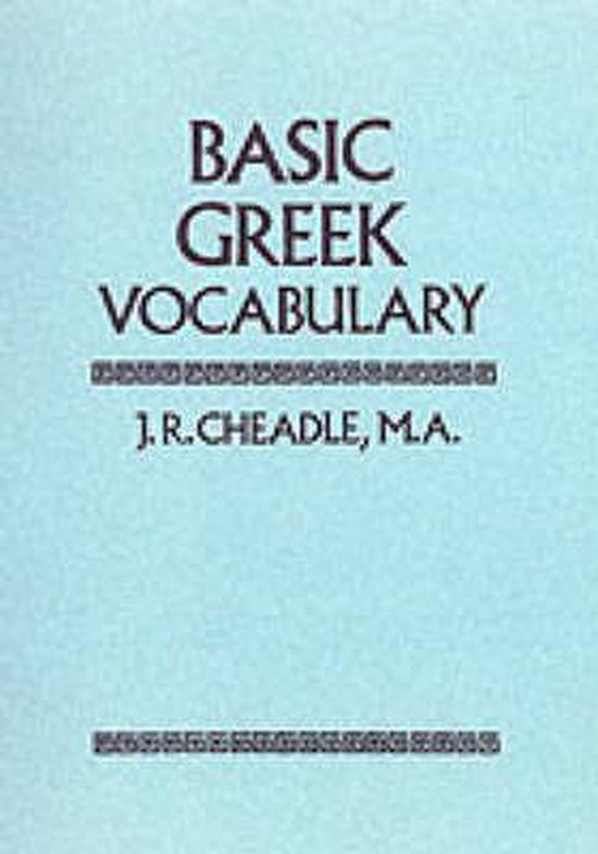 basic-greek-vocabulary-9780174399186-j-r-cheadle-boeken-bol