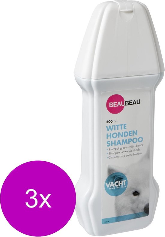 dump gewicht tellen Beaubeau Shampoo Voor Witte Honden - Hondenvachtverzorging - 3 x 500 ml |  bol.com