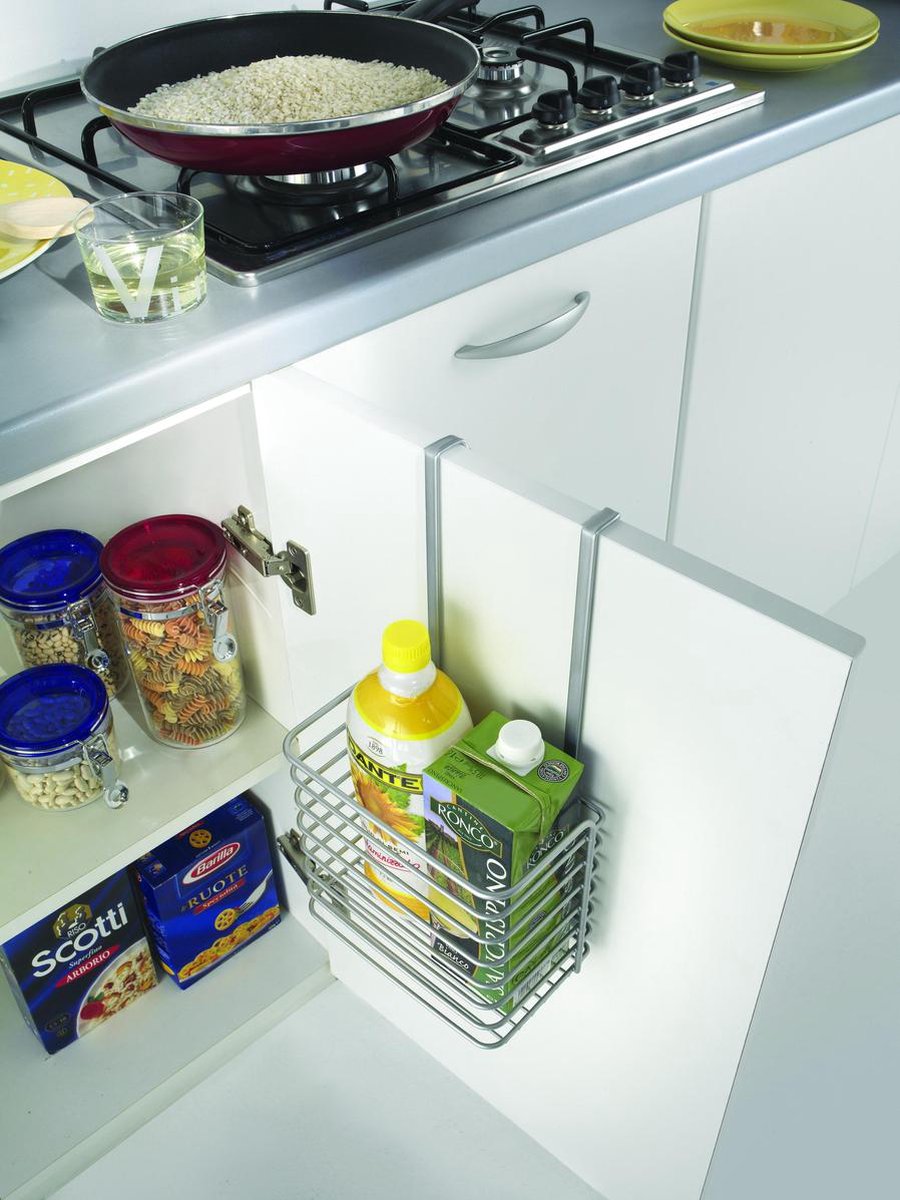 Galileo Metaltex Táskatartó, 12x12x36 Cm, Fém / Polytherm Huzat, Ezüst