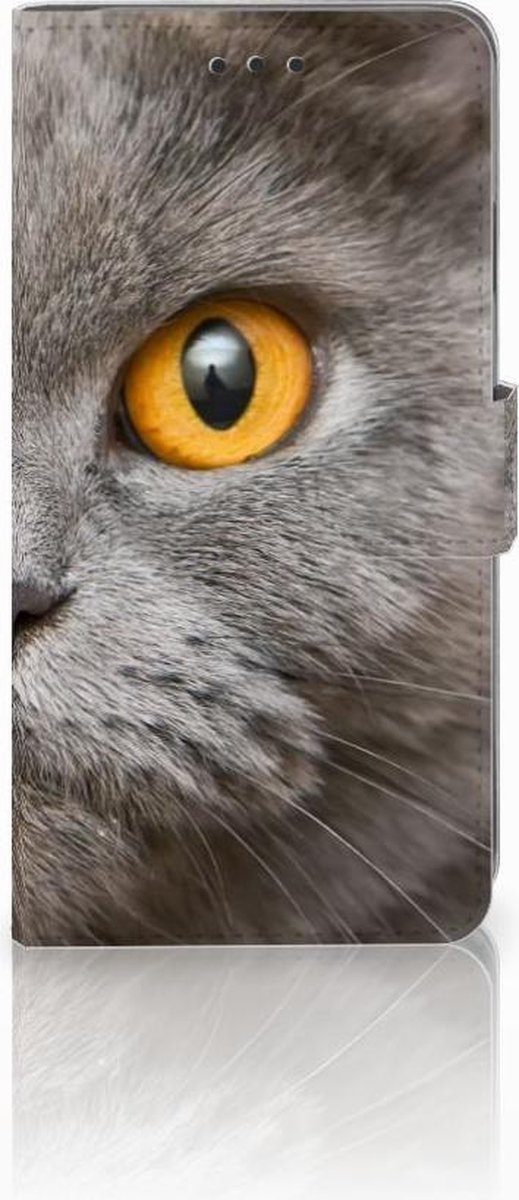 Book Case voor Telefoonhoesje met Pasjes Apple iPhone Xs Max Britse Korthaar