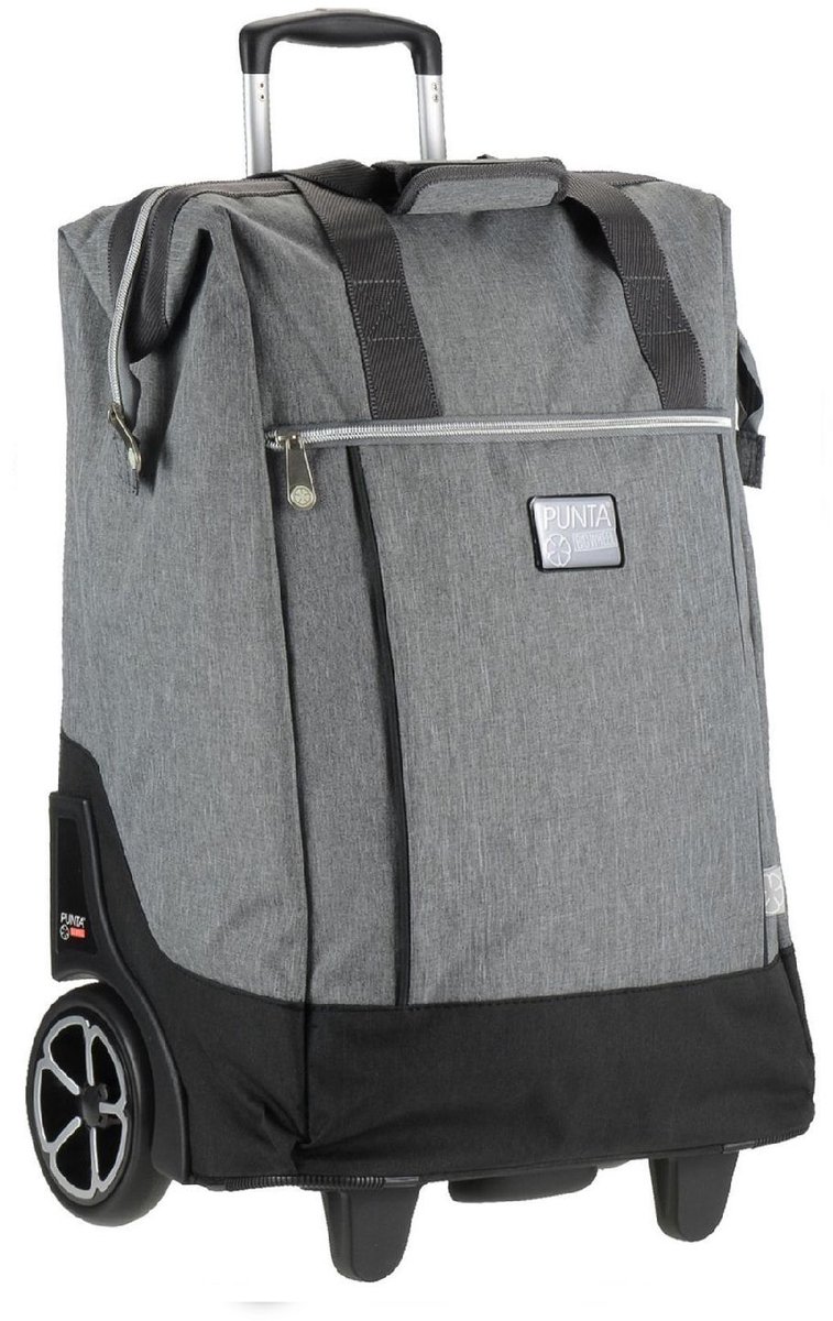 Fabrizio - Punta Big Wheel - shoppingtrolley - boodschappenkar - denim grijs