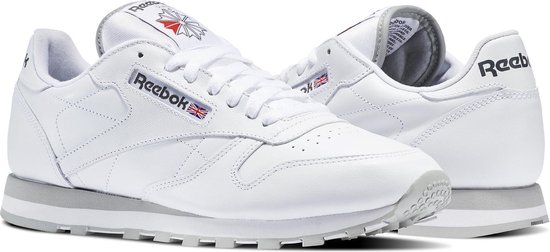 Reebok Classics Leather Sneakers voor Meisjes Wit Grijs Maat 36 bol