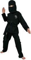 Zwart Ninja kostuum voor kinderen 128 (8 jaar)