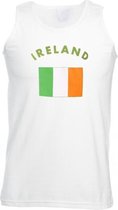 Witte heren tanktop Ierland L