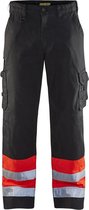 Blaklader Werkbroek High Vis - Zwart/High Vis Rood - C42
