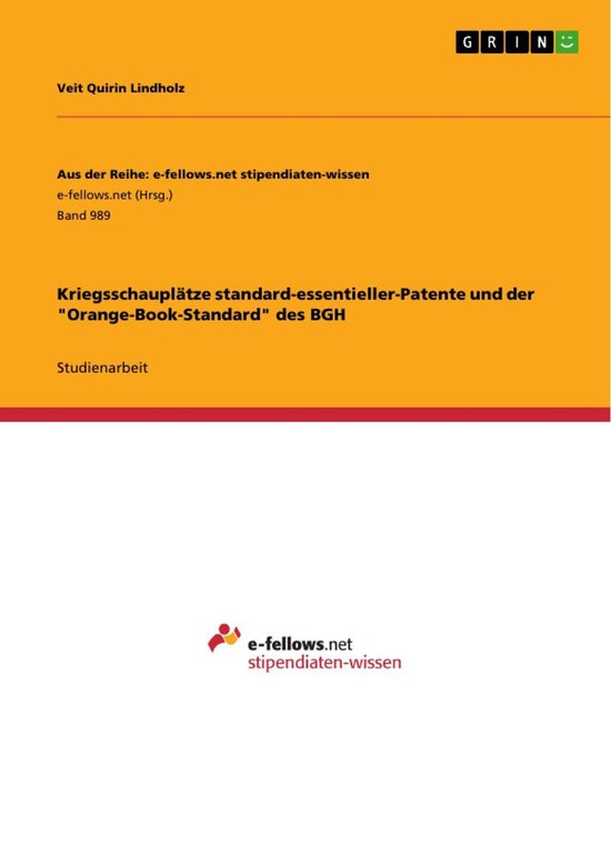 Kriegsschauplätze standard-essentieller-Patente und der "Or ... - cover
