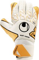 Uhlsport GK Soft Resist SF  Keepershandschoenen - Unisex - wit - oranje Maat 8