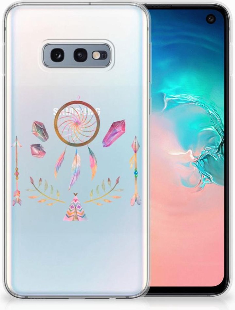 TPU Hoesje voor Samsung Galaxy S10e Telefoonhoesje met Naam Boho Dreamcatcher