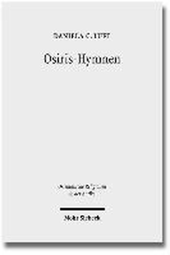 Bol Com Osiris Hymnen Daniela C Luft Boeken