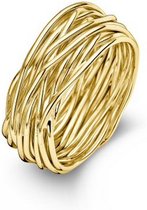 Casa Jewelry Ring Wikkel - Goud Verguld - Maat 17.75