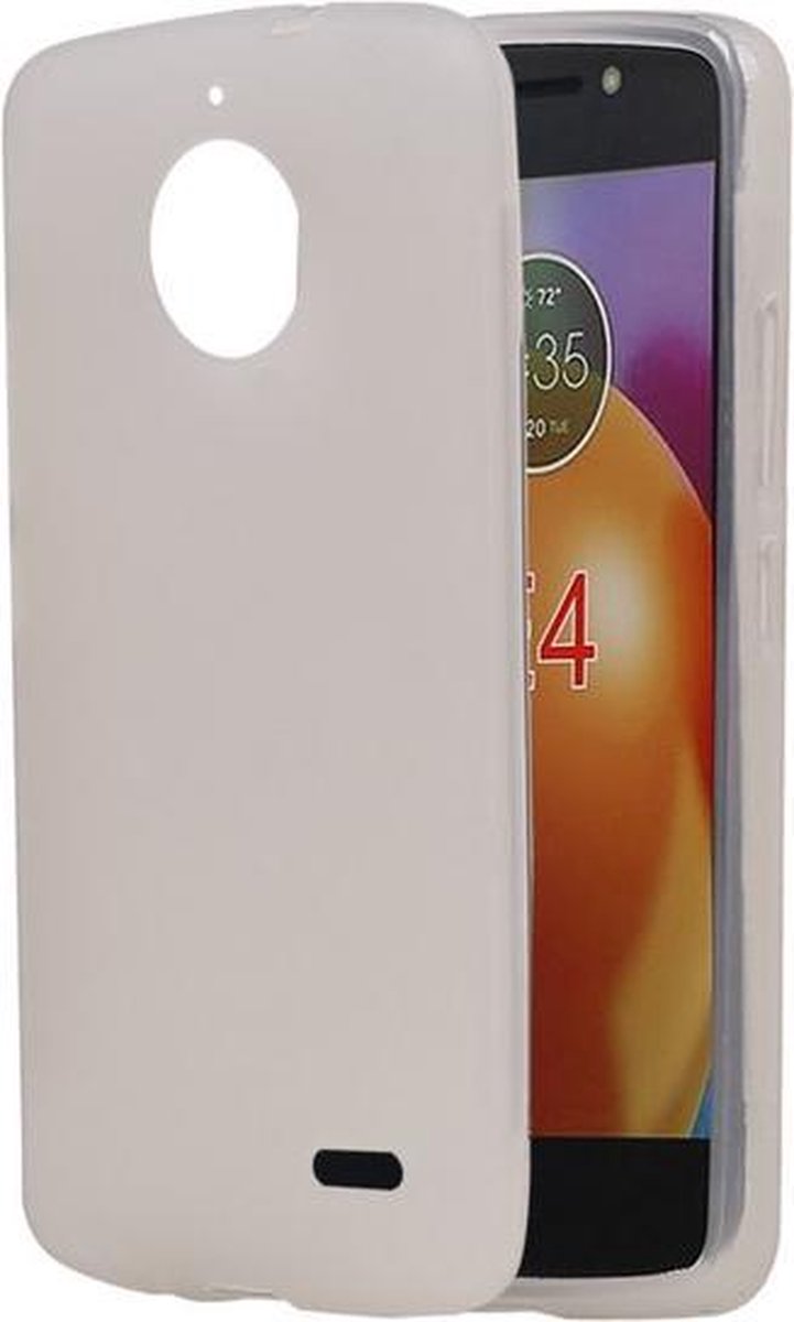 BestCases.nl Motorola Moto E4 TPU back case hoesje Wit
