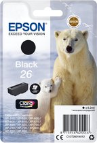 EPSON 26 inktcartridge zwart standard capacity 6.2ml 220 paginas 1-pack RF-AM blister