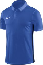 Nike Dry Academy 18 SS Polo Junior Sportpolo - Maat 158  - Unisex - blauw/wit L - 152/158