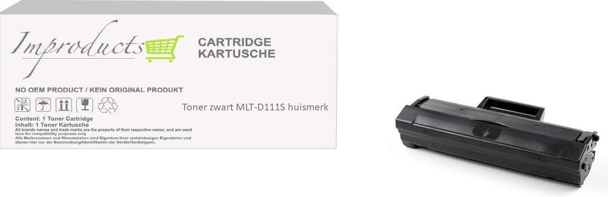 Improducts® Huismerk Toner Alternatief Samsung MLTD111S / MLT-D111s zwart hoge inhoud Versie V5