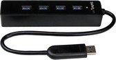 StarTech 4-poorts draagbare SuperSpeed USB 3.0-hub met geintegreerde kabel