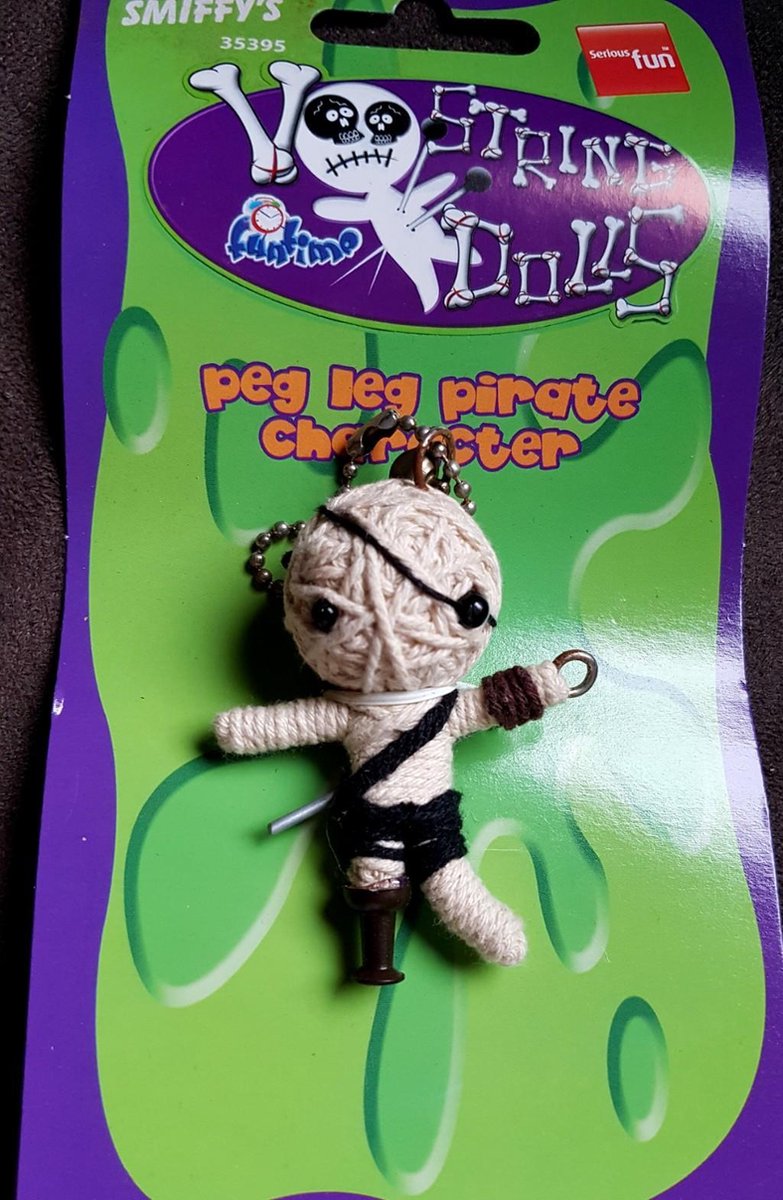 Smiffy's string - Voodoo Doll - Voodoo poppetje - Gelukspop - Voodoo - Smiffys - Peg leg pirate