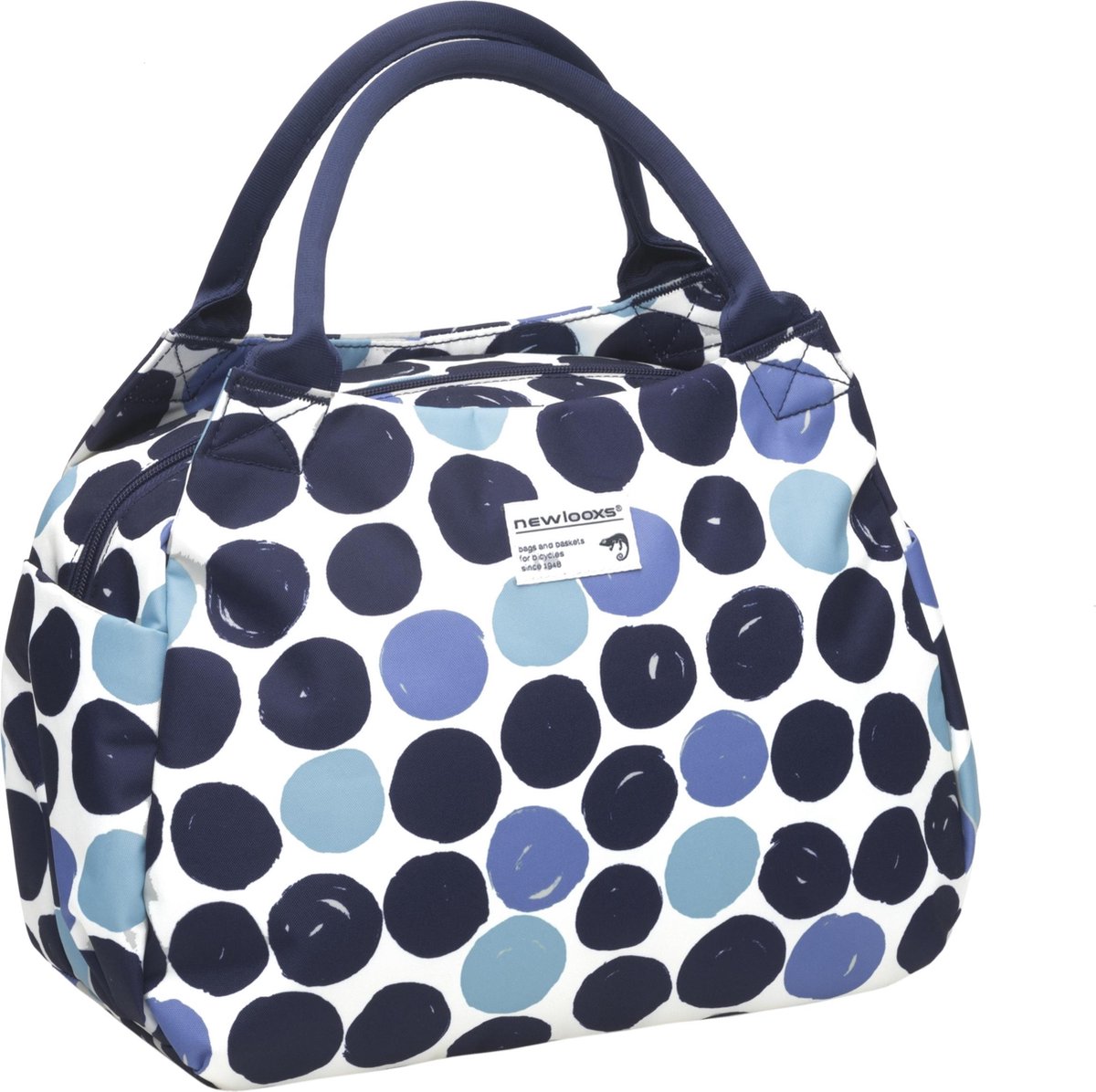 New Looxs Tosca Midi KF Enkele Fietstas - 11 liter - Dots blauw