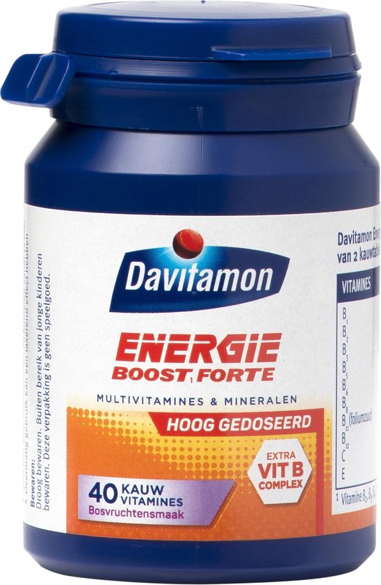 Davitamon Energie Boost Forte Hoog Gedoseerd Voedingssupplement - 40 tabletten