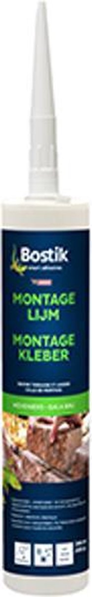 Bostik Hoveniers Montagelijm - 3x patroon 290ml - Grijs