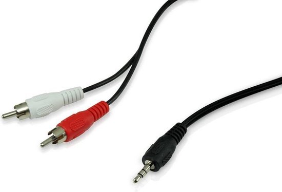 Conceptronic 3.5 mm - RCA 5m audio kabel 2 x RCA 3.5mm Zwart, Rood, Wit |  bol.com