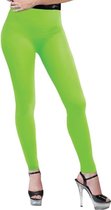 Neon groene legging voor dames - Verkleed accessoires