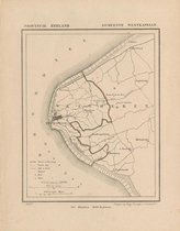 Historische kaart, plattegrond van gemeente Westkapelle in Zeeland uit 1867 door Kuyper van Kaartcadeau.com