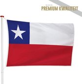 Chileense Vlag Chili 100x150cm - Kwaliteitsvlag - Geschikt voor buiten