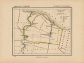 Historische kaart, plattegrond van gemeente Bunschoten in Utrecht uit 1867 door Kuyper van Kaartcadeau.com